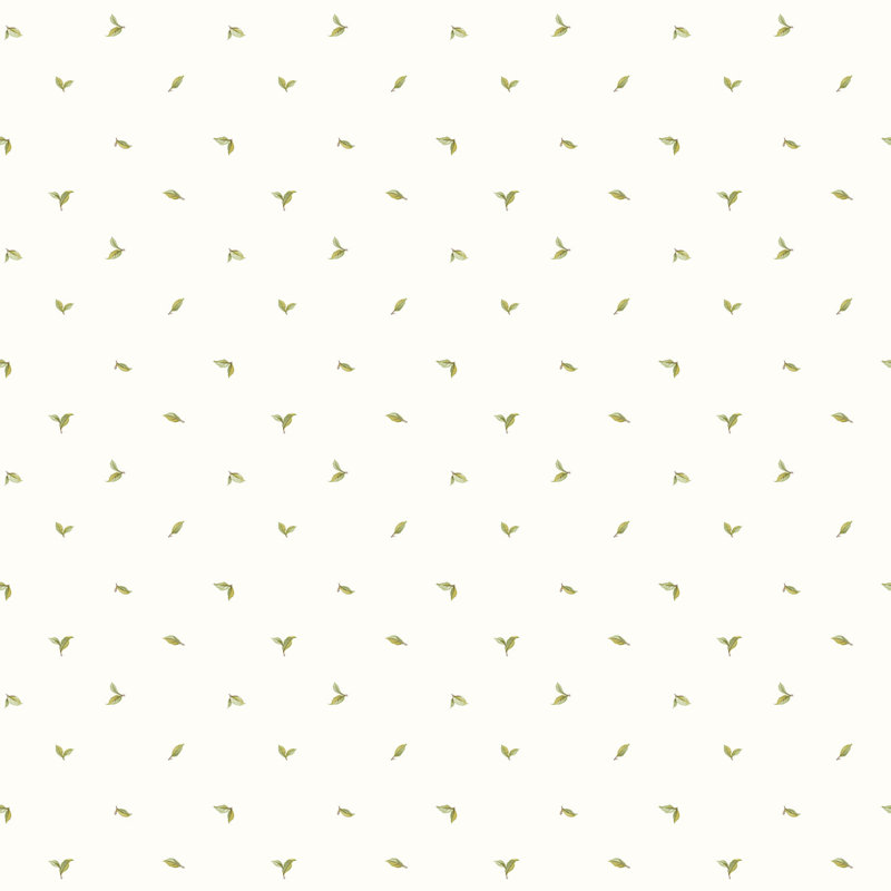 Posey 1000cm x 53cm Matte Non-Pasted Wallpaper Roll, Light Beige/Green