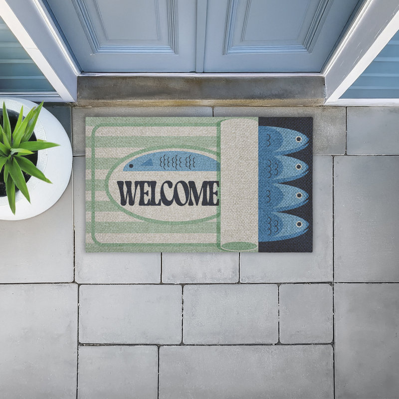 Tapis de porte d'extérieur Welcome, Thon Can, 18 po x 30 po, Boîte de thon Welcome Welcome