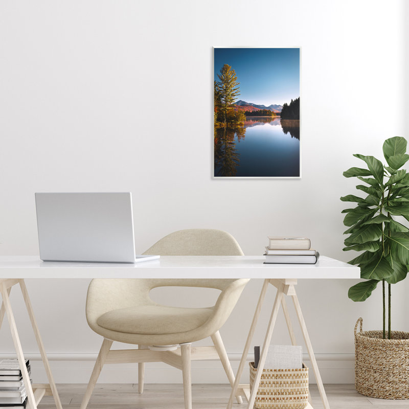 Plaque murale «Autumn Morning Wilderness», conception par Jonathan Zaartek, H 15 po x l 10 po