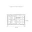 Buffet multifonctionnel avec 2 portes et 4 tiroirs