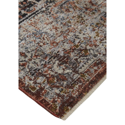 World Menagerie Roma Abstract Rust Area Rug & Reviews | Wayfair