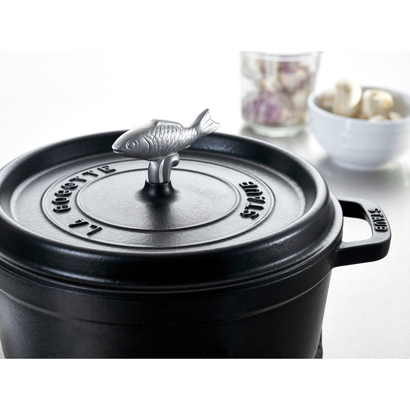 STAUB Stainless Steel Cocotte Knob, Chicken, Fish