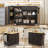 Kitchen Island with Drop Leaf, Island Table on Wheels, Modern Sideboard Buffet with Doors and Storage Pantry Door-578590816