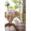 Imprimé floral rétro en lin violet, motif jacquard en polyester, tulipes, carré, 36 po x 36 po, carré, plateau de table décoratif