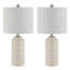 Ensemble de lampes de table ivoire 21 po Alania