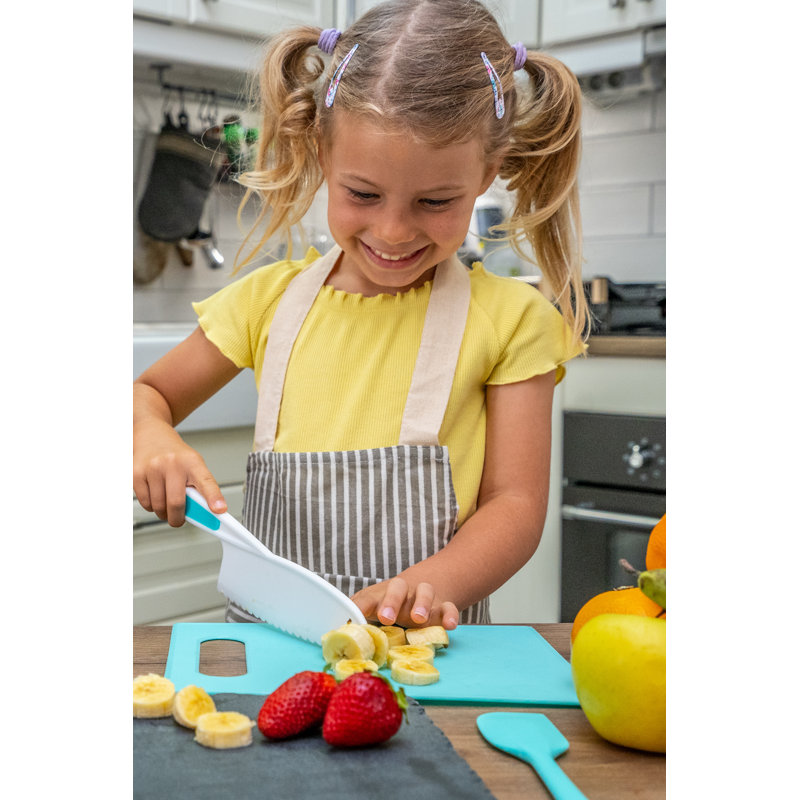 Ensemble de couteaux de cuisine en nylon 3 pièces Tovla Jr. (rose), Mauve / rose / bleu