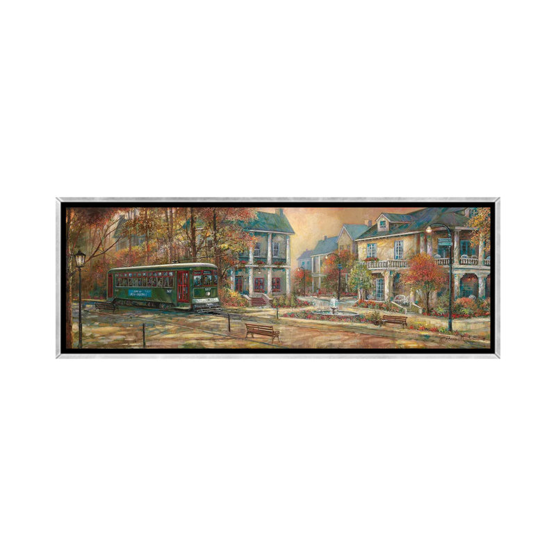 «Timeless Elegance» par Ruane Manning - reproduction d'art panoramique, Toile avec cadre argenté
