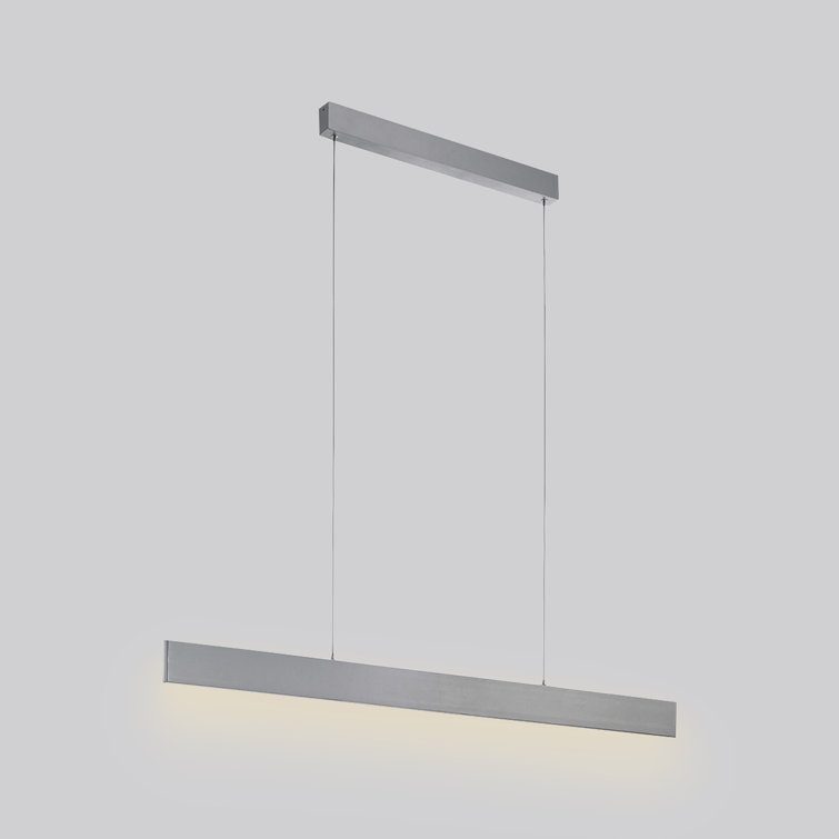 Lenka 1 - Light Brushed Aluminum LED Single Pendant