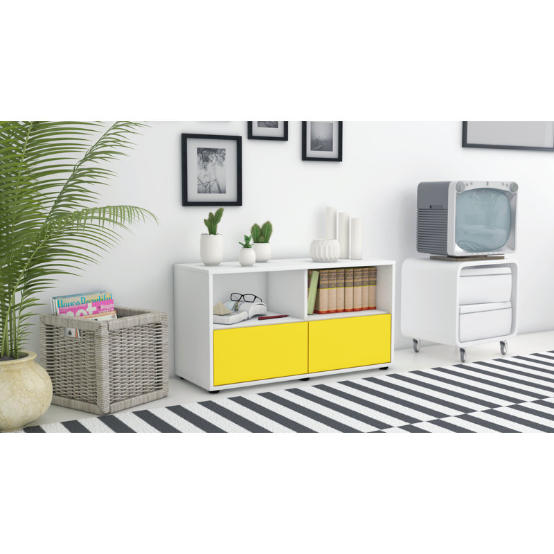 Oak Park 92cm Sideboard, White/Yellow