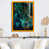 Impression dorée sur toile encadrée