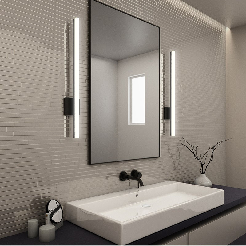 1 - Light LED Bath Bar, Yes, Satin White
