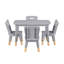 Gray 5-Piece Children's Table and Chair Set