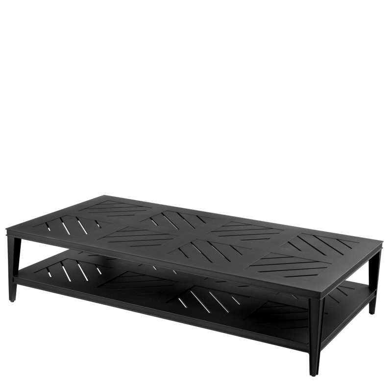 Bell Rive Outdoor Coffee Table, Black