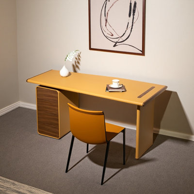 Italian minimalist style home desk and chair set