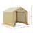 Garden 6 ft. W x 6 ft. D Metal Portable Storage Shed