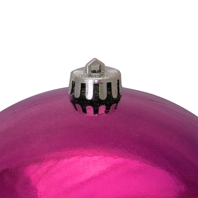 Shatterproof Christmas Ball Ornament, 9" H x 8" W x 8" D, Pink