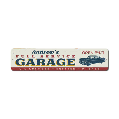 Full Service Garage Custom Aluminum Sign