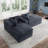 Boneless Plush Corduroy Cloud Sofa Modular L-Shaped Boneless Compression Sponge Sofa Without Installation-1191767849-1191767850