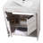 30'' Single Bathroom Vanity with Vitreous China Top-309395325