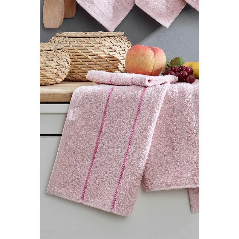 Premium 6-Piece Wash Towel Set, Soft Powder Colors, 11.8 x 19.7 inches | 100% Cotton, Machine Washable, Low Temp Iron | Luxurious Absorbent Towels for Home, Spa, and Gym Use, Durable and Stylish