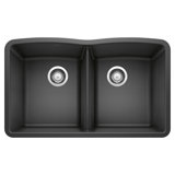 Diamond SILGRANIT 32" L x 19.36" W Double Basin Undermount Kitchen Sink