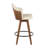 Ahoy Mid-Century Counter Stool In Walnut And Cream Faux Leather By Lumisource-1060732339