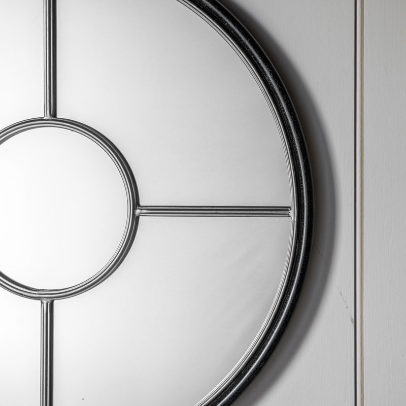 Eleck Metal Wall Mirror, 80cm H x 80cm W