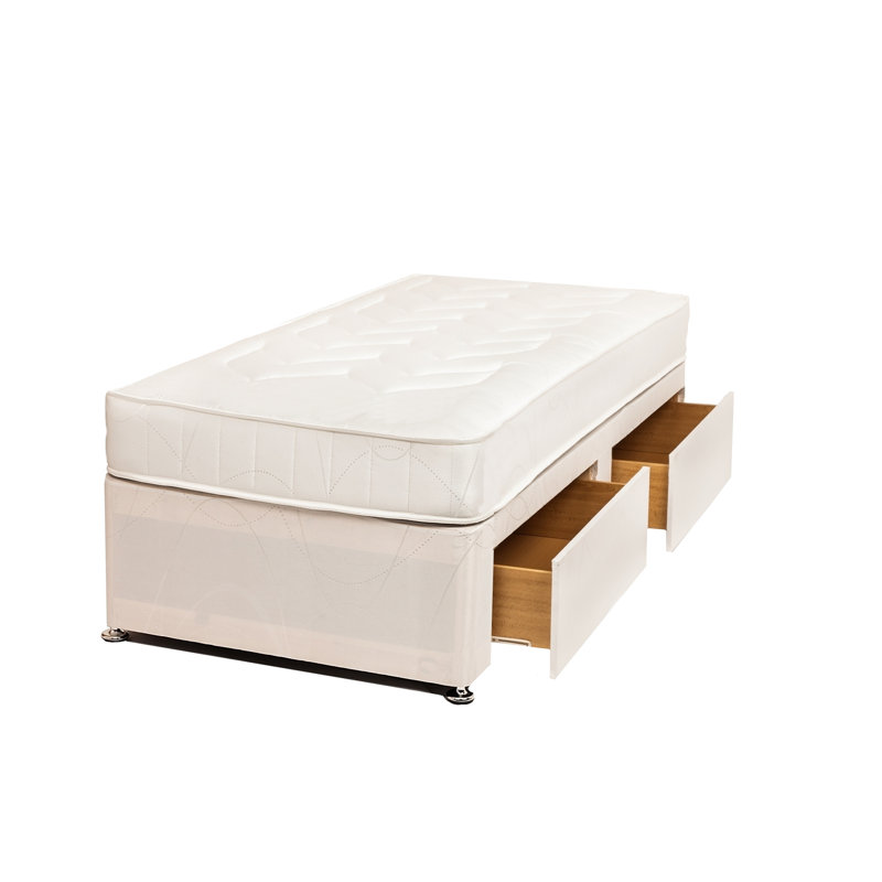 Regal Ortho Orthopaedic Divan Bed Set, 2 Drawers, Single (3')