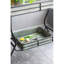 A 32X15x31" Galvanized Iron Tray Table For Deck Boxes And Patio Functionality In Style, Two Trays With Handles, 18.3 Lbs, Assembly Needed As An Accent Different Decor, Handled Trays,