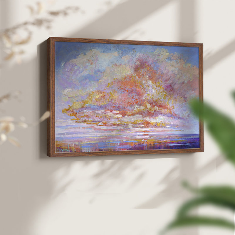 Blessed Eve II -Framed Print - Restickable, Walnut, 11" H x 14" W