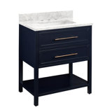 30" Robertson Single Bathroom Vanity Set with Rectangular Undermount Sink