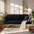 Retro Velvet 71" W x 19" D x 30" H Convertible Back Sofa Bed