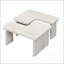 Table basse en L détachable