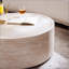 Table basse ronde de 31,5 po avec motif Mars, sans assemblage requis, parfaite pour le décor d'un salon ou d'un appartement-131256887