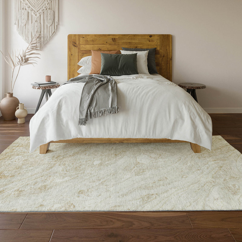 Premium Machine Washable Cerrito Ivory Rug, Rectangle 10' x 14'