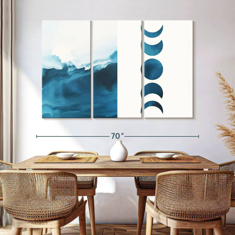 Avery Moonshine Waves Diptych, 42" H x 65" W