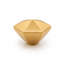 Faceted Hexagonal Solid Brass Cabinet Knob