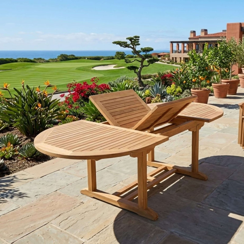 Bahama Outdoor Oval Teak Dining Table
