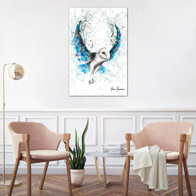Mystical Owl by Ashvin Harrison - Wrapped Canvas Print, 101.6 cm H x 66.04 cm W x 3.175 cm D