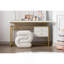 Velvet Fabric Ottoman Makeup Stool Footstool,White-1492856310