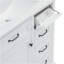 Meuble-lavabo 36 po avec lavabo, lavabo en céramique, 2 tiroirs basculants, charnières de porte à fermeture en douceur, blanc-1835234636