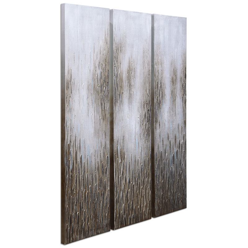 «Dreamy Field», ensemble de 3 reproductions sur toile sans cadre
