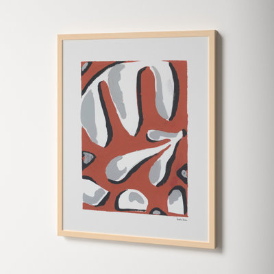 «Cataleyah Contemporary Blues Harmony Collection 11» par Andrea Stokes, reproduction d'art encadrée