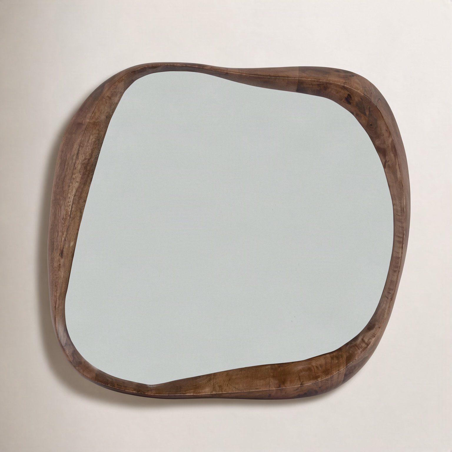 Lois Wood Asymmetrical Wall Mirror