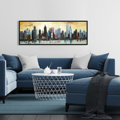 " Skyline On Abstract Cityscape "
