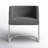 25'' Wide Velvet Barrel Single Chair-1841050157-1841050162