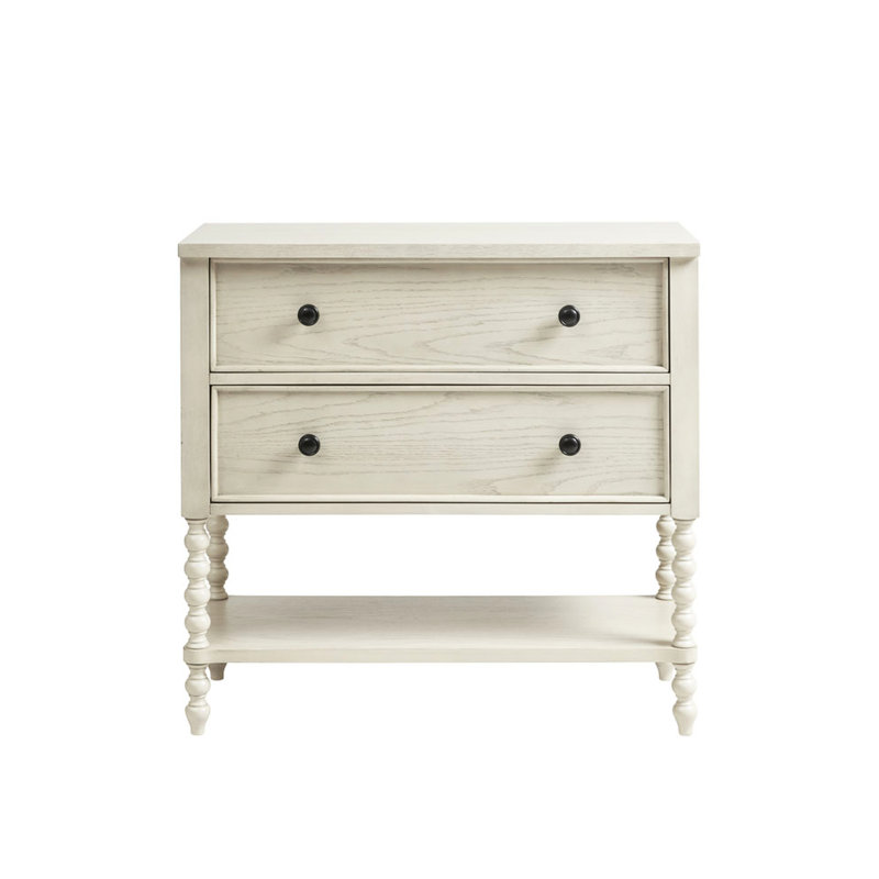 2 Accent Chest With Solid Wood  For Living Room 2 Drawer Frame Style Space, Natural