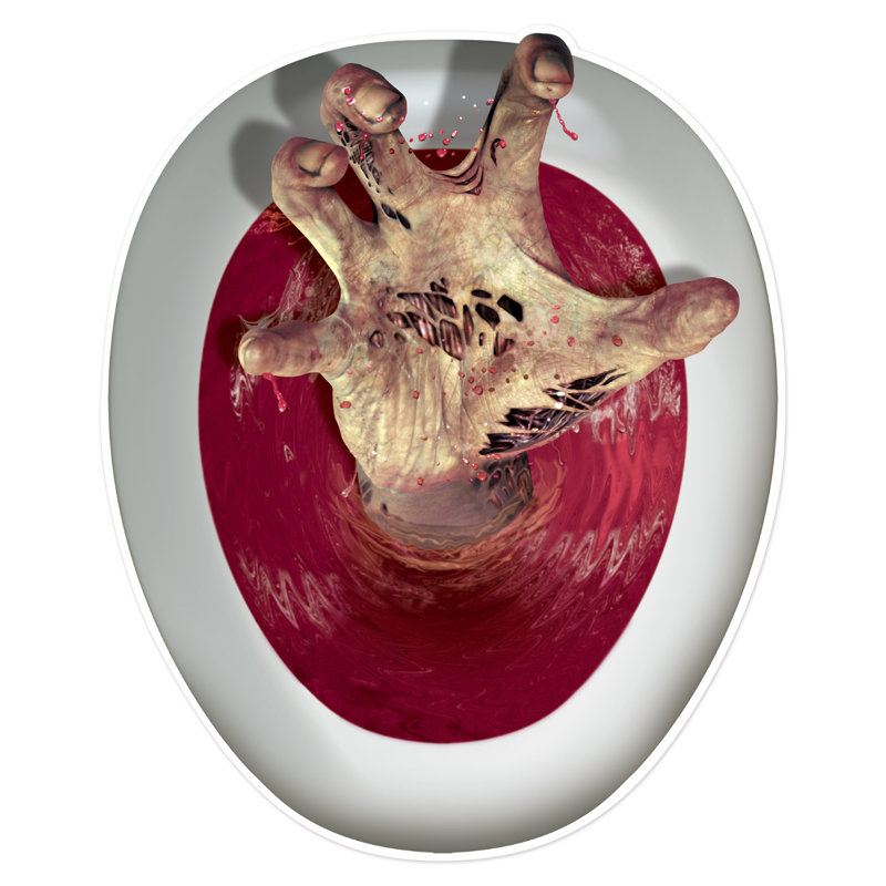 Décalcomanie de siège de toilette Halloween