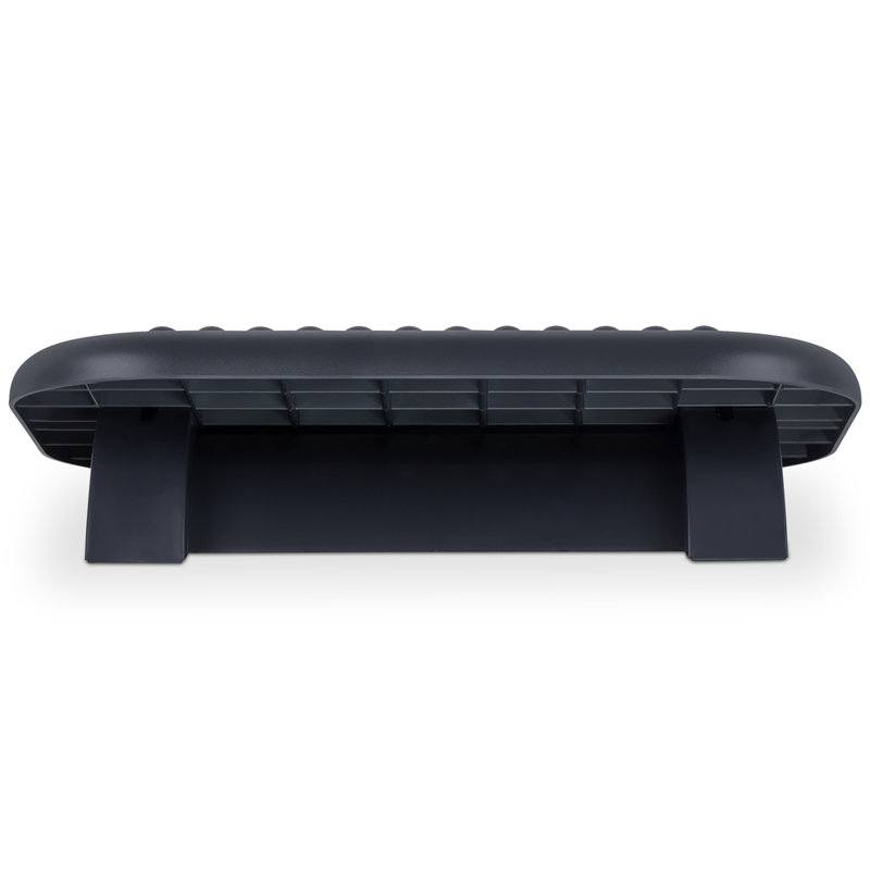 Black Adjustable Ergonomic Foot Rest with Massage Surface