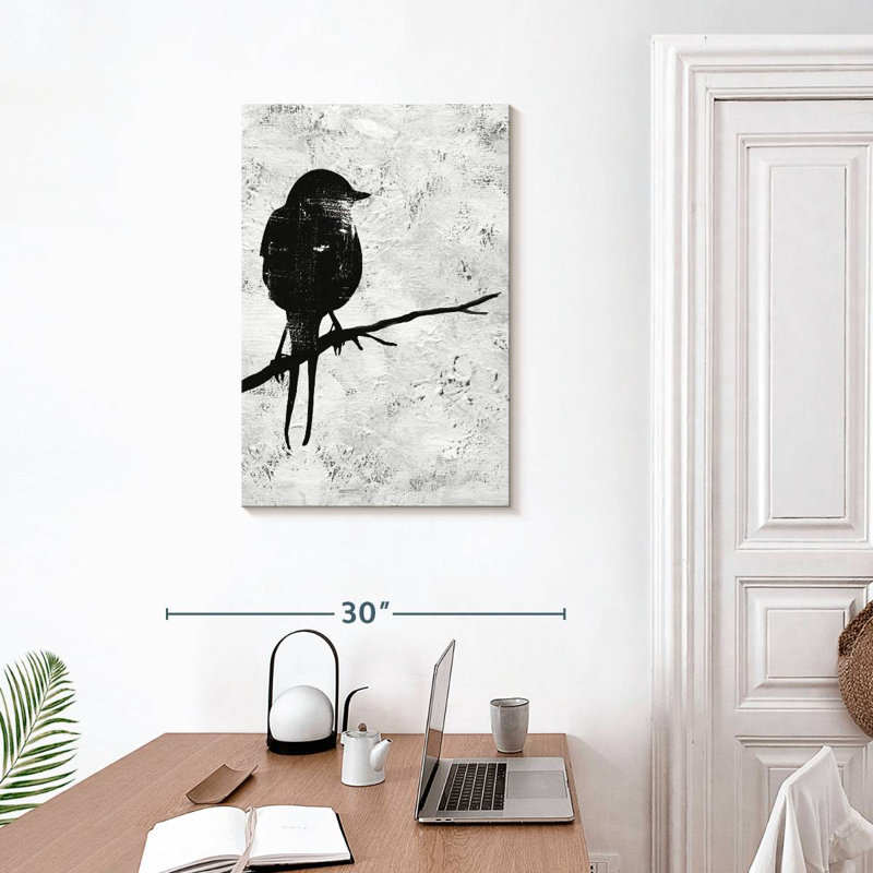 Brampt Night Bird Silhouette I, 30" H x 20" W